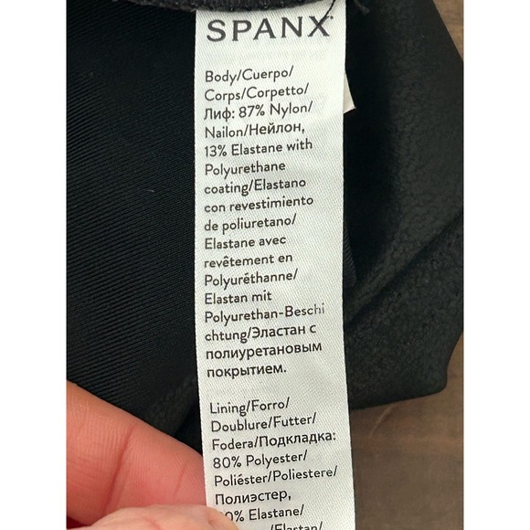 Spanx Faux Leather Leggings Black Size Large Petite - Picture 8 of 8